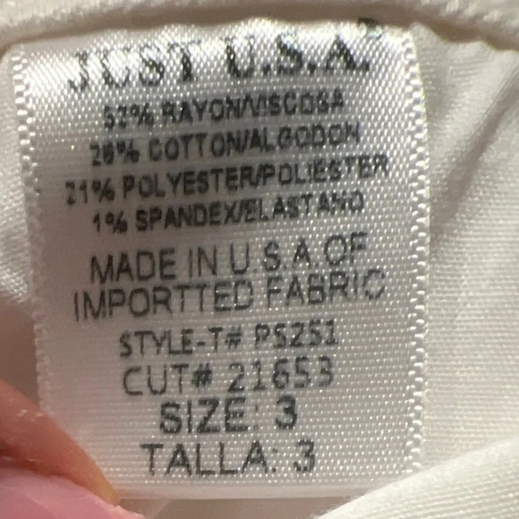 Just USA The Artesia Skinny White Jeans Size 3 - Picture 5 of 5